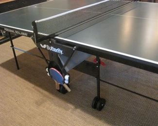 Butterfly Personal Rollaway Ping Pong Table.