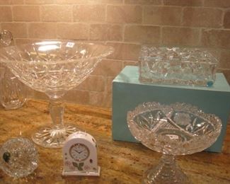 Tiffany & Waterford Crystal.