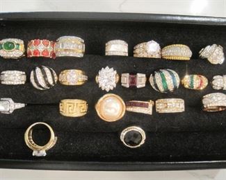 Gold quality costume Jewelry Rings.