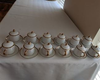 FITZ & FLOYD SET POTS DE CREME