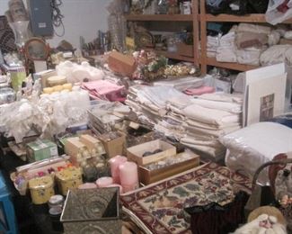 New Linens, Bedding, Candles and Housewares.