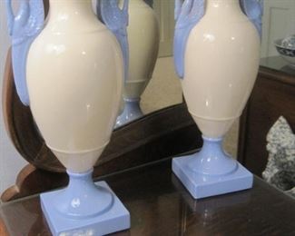Lenox Swan Vases.