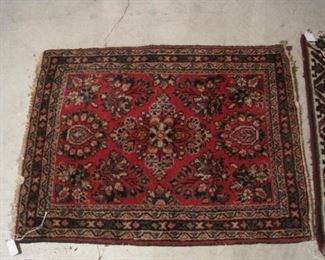 Antique and newer rugs.