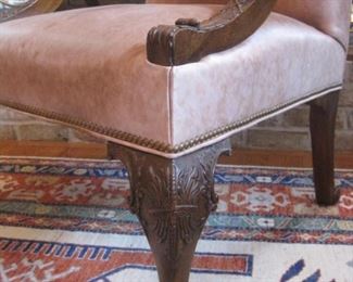 Leather Gainsborough Armchair.