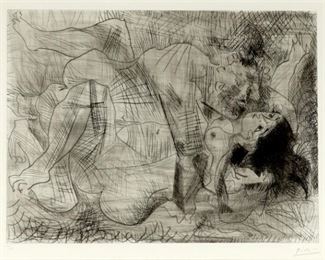 Pablo Picasso Ltreinte Drypoint Etching
