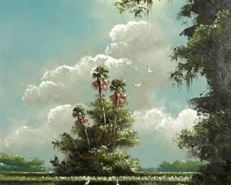 Sam Newton Florida Highwaymen Backwaters Painting
