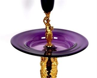 Large French Figural Gilt Bronze Epergne