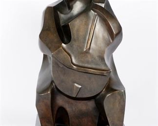 Irving Amen Musician Bronze Sculpture