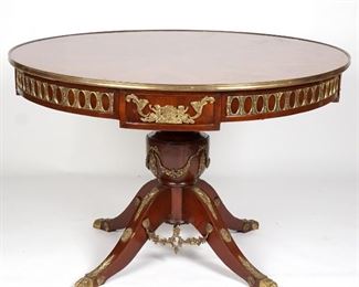 ORMOLU MOUNTED FRENCH CENTER TABLE