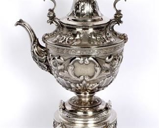 19th Century Tiffany Sterling Hot Water Kettle