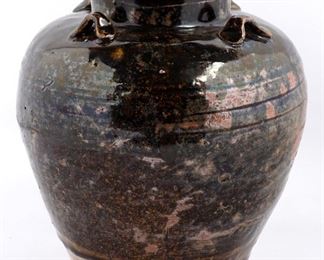 Chinese Cizhou Type Russet Splashed Jar