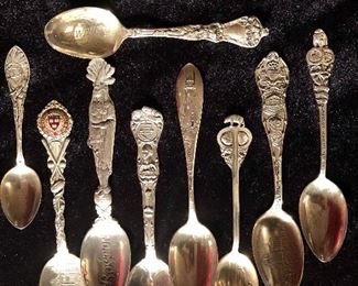 Early Sterling Souvenir Spoons