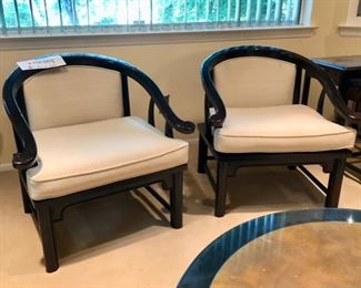 Pair Asian armchairs 