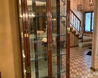 Henderdon double door glass display cabinet (there are two of these available) 