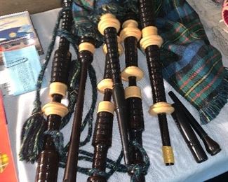 Bag pipes; shipped from Scotland to the US in 1974