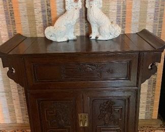 Asian inspired cabinet 
