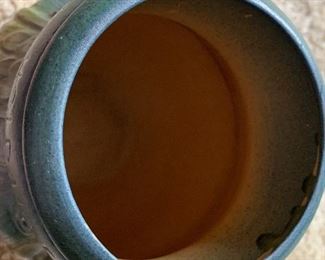 Danish urn with cover. Den Sonderjydske Vase made by Ove Jorgensen. The words say, “Don’t give up, One morning the sun will raise to freedom!”