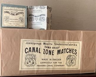 Canal Zone Matches; made in Sweden expressly for the Panama Canal Company
