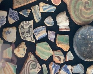 European Pottery Shards from Madden Lake 