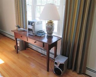 Side Table Console with 2 Drawers
