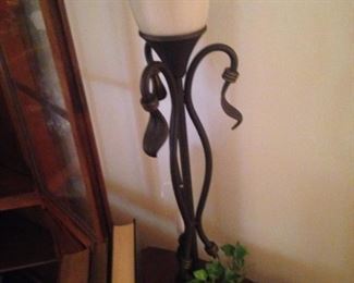 One of two matching lamps