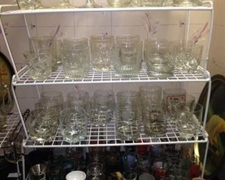 Jiggers and glassware