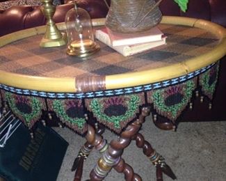 Precious MacKenzie Childs oval table