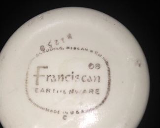 Franciscan earthenware - apple pottery