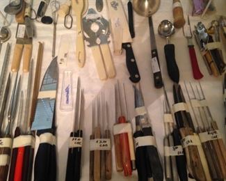 Knives and utensils