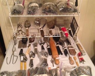 Bags of flatware and other utensils