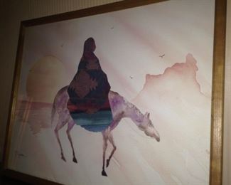 Navajo watercolor print by JC Madden