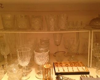 Stemware; spoons