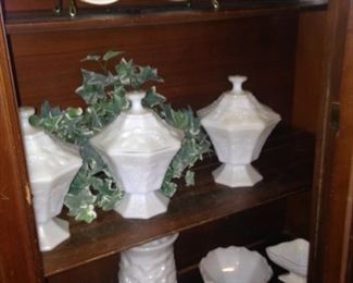 Milk glass selections