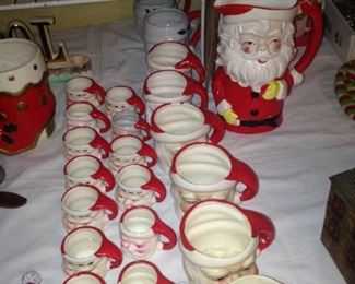Big and small Santa mugs