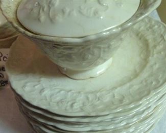 41 pieces of Rose Point china