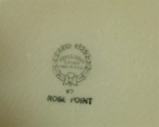Rose Point china