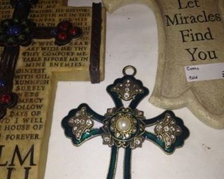 "Jeweled" cross