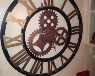 Wall clock with Roman numerals