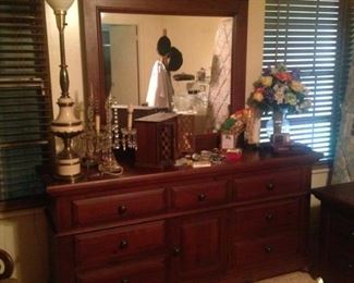 Dresser with mirror