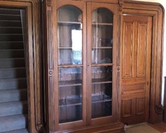 8 foot  Walnut cabinet