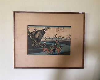  Japanese wood block print