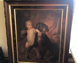 Victorian Lithograph on  Canvas 


