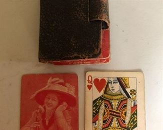  Playing cards with leather case 