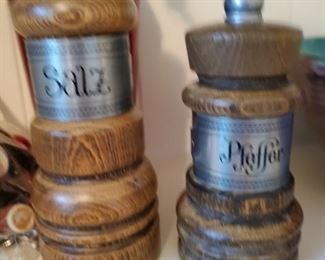 German Salt and Pepper Grinders.  They just spell it differently