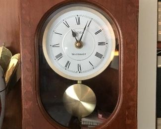 Walnut mantle clock