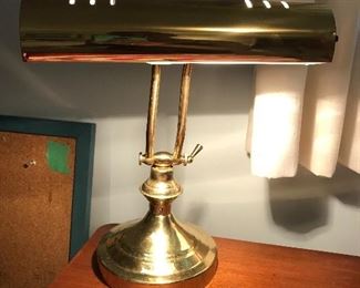 Brass desk lamp