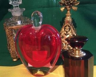 Perfume bottle collection.