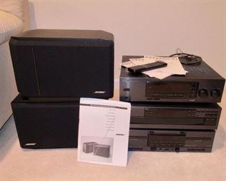 KENWOOD STEREO AND BOSE SPEAKERS