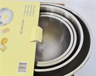 Stainless Steel Mixing Bowl Set and hot plate