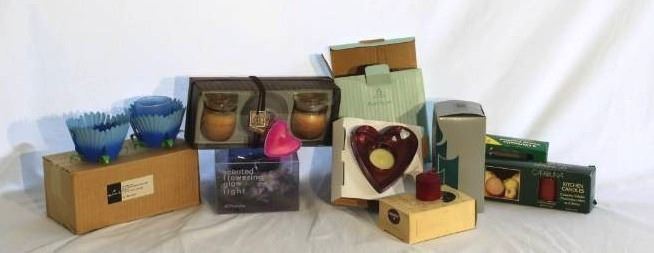 Party Lite Heart Candle and votive, Hallmark Candle Holders and more...